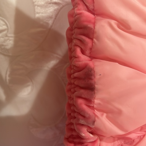 Moncler velvet down bomber pink jacket - Picture 10 of 14